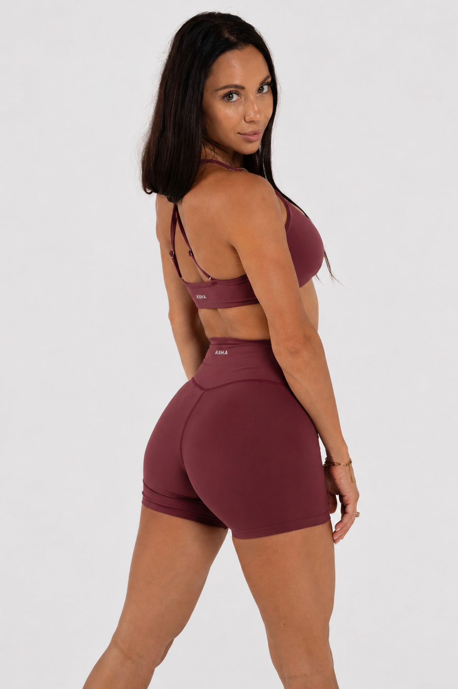 Cross Over Shorts - Burgundy