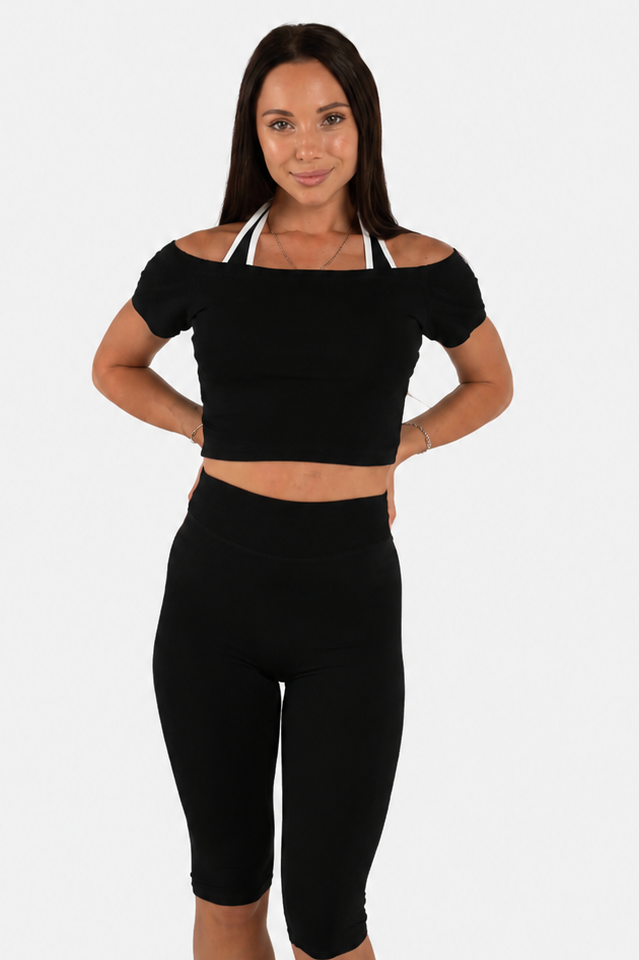 Off Shoulder Midi - Black