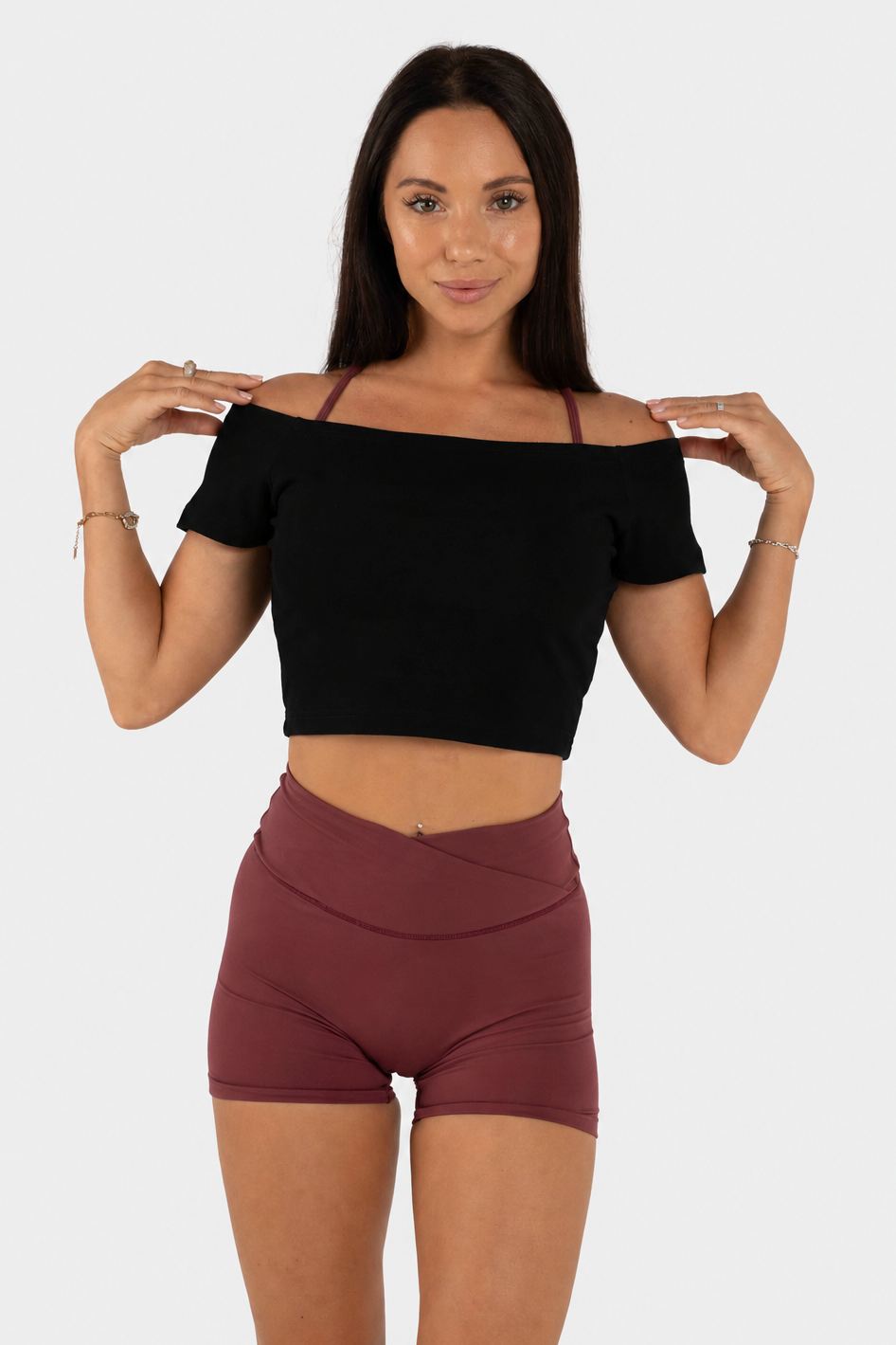 Off Shoulder Midi - Black